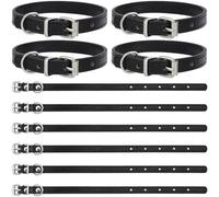 GORGECRAFT 10Pcs Black Traditional Kilt Extender Straps 10x0.6 Inch Leather Cuff Armbands Non Slip Sleeve Holders Belt PU Leather Scottish Stirrup Leather Luggage Tag Straps for Kilts Coat Jacket Bags