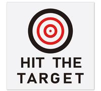 GORGECRAFT 10Pcs Bullseye Toilet Target Stickers Pee Training Decals Hit The Target Black Red 3 Loops Bullseye Pattern PVC Waterproof Stickers for Toilet Potty Urinal Washroom Restroom Lavatories