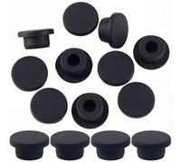 GORGECRAFT 10Pcs Large Size Plug Stopper for Salt and Pepper Shakers 20mm Black Silicone Stopper Replacement Insert Hole Round End Tube Seal Plug for Bottles Pipes Flower Pots Home Supplies