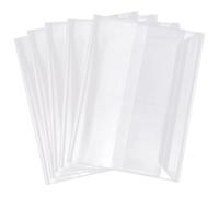 GORGECRAFT 10Pcs Plastic Book Covers Clear 21.5 x 15.8cm Waterproof Transparent Book Sleeve with Self-Adhesive Strip Document Paper Protector for Notebook Textbook Paperbacks School Office