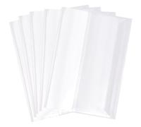 GORGECRAFT 10Pcs Transparent Book Sleeve 26.8 x 19cm Waterproof Plastic Clear Book Cover Page Protector with Self-Adhesive Closure for 16K Textbook Paperbacks Journal Diary School Office