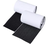 GORGECRAFT 11cm x 2m Non-Slip Couch Cushion Pad Self Adhesive Hook and Loop Tapes Black Couch Cushion Rug Grip Pad Strips Grippers to Keep Underlay Sofa Cushions from Sliding