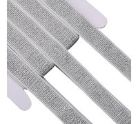 GORGECRAFT 11m x 20mm Silver Glitter Elastic Band Metallic Stretch Ribbon White Flat Elastic Webbing Strap Woven Polyester Belt for DIY Sewing Crafts Headband Pants Waistband Clothes Accessories