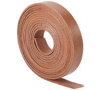 GORGECRAFT 12.5mm Flat Leather Cord 2m Long Full Grain Leather Strips Cowhide Leather Strap Braiding Thread Rope for Bracelets Necklace Jewelry Making Keychains Belts Boot Lace DIY Crafts, Camel