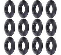 GORGECRAFT 12Pcs Paddle Drip Rings Black Plastic PVC Replacement Parts Universal Kayak Rubber Canoe Shaft Rafting Splash Guards Paddles Oar Drips Ring for Sport Water Boat Accessories
