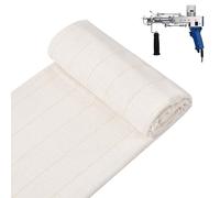 GORGECRAFT 152x154cm Tufting Cloth with Marked Lines 0.9mm Thick Tufting Fabric Large Monk Cloth Punch Needle Needlework Cloth Fabric for Rug Needle Punch Cross Stitch Embroidery Quilting DIY Crafts