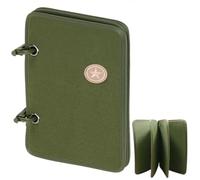 GORGECRAFT 193*27cm Tactical Patch Binder Green Hooks and Loop Patch Collections Book 4-Page Portable Patches Display Album for Morale Military Flag Funny Meme Badges Storage Armband Patch Organizer