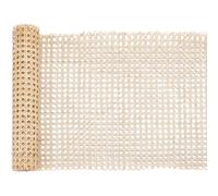 GORGECRAFT 1m Long Rattan Cane Webbing Roll Rattan Weave Roll 30cm Width Light Khaki Open Rattan Mesh Caning Wicker Woven Material for Home Project Furniture Chair Cabinet DIY Craft