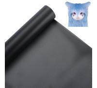 GORGECRAFT 1M x 20cm Black Fursuit Eye Mesh Sheet PVC Plastic 0.5mm Waterproof Dustproof Breathable Printable Furries Blank Handicrafts Cosplay Canvas Fabric for Costume Props Sculpting Crafting