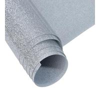 GORGECRAFT 1M x 30.6cm Silver Glitter Htv Vinyl Iron on Heat Design Easy to Cut Weed Transfer Sheet Roll Compatible with All Cutting Machine for T Shirts DIY Crafts Supplies