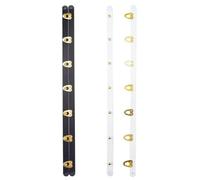 GORGECRAFT 2 Pairs Corset Busk Buttons Black & White Corset Steel Bones 350mm 7 Buckle Stainless Steel Button Corset Busk Corset Spoon Busk with Gold Buttons for Bustier Waist Sewing and Closure