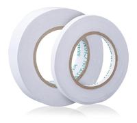 GORGECRAFT 2 Rolls 100M Double-Sided Sticky Fabric Tape Paper Adhesive Cloth Press-on No Sewing Ironing Stitch Witchery Gluing Alterations Tapes for Arts Photography Box Scrapbooking Card DIY Craft