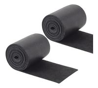 GORGECRAFT 2 Rolls 90-100cm x 4cm Sheep Skin Leather Strips Genuine Leather Strap Black Soft Top Grain Lamb Hide for DIY Sewing Crafts Garment Edging Hemming Tooling Workshop Bracelet Jewelry Making