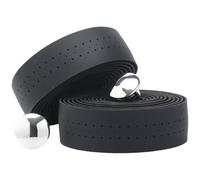 GORGECRAFT 2 Rolls Bicycle Handle Bar Tape Black Road Bike Handle Tape Handlebar Tapes PU Leather Bike Handle Wrap with 2 PCS End Plugs for Road Bike Steering Wheel Chair Armrest