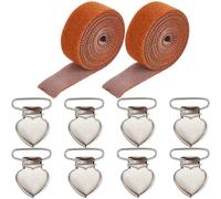 GORGECRAFT 2 Set 10Pcs Canvas Stretch Clips Scroll Rod Side Tension Clip Set Adjustable Hand Embroidery Needlework Cross Stitch Embroidery Frame Artwork Sewing Gadgets for DIY Quilting Projects