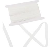 GORGECRAFT 20M Knit Elastic Band 15mm Wide Flat Braided Stretchy Strap Cord Roll Spool Transparent Knitted Sewing Webbing for Clothes Dress Underwear Garment Gift Wrapping Waistband White