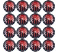 GORGECRAFT 20Pcs 1-Hole Beveled Cut Glass Shiny Red Sewing Shank Buttons 25mm Resin Shank Button for Diy Sewing Crafts Sweater Uniform Blouse Jacket Clothing Hat Embellishments Jewelry Making Supplies