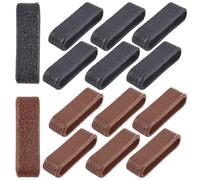 GORGECRAFT 20Pcs Rubber Leather Belt Loop Keepers Ring Buckle Brown Black Replacement Belts Straps Organizer Fixing Holder Stays Retainer Loops for Belt Hold Extra Men Women DIY Craft Accessories