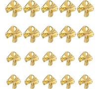 GORGECRAFT 20Pcs Unique Shape Sewing Buttons 28mm & 25mm Gold Buttons Bulk Flower Shape Buttons Electroplating Gold Metal Button for Uniforms Dresses Suits Blazer Coat Jacket Weater Blouse