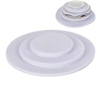 GORGECRAFT 22PCS 3 Different Sizes Pans Pot Dish Separators White Reusable Soft Felt Plate Dividers Round Washable China Storage Protector Pads Mats for Organizing Stacking Protecting Cookware
