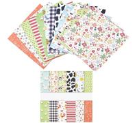 GORGECRAFT 24 Sheets 12 Styles Farm Theme Scrapbook Paper Pad 15.2x15.2cm Cow Animal Patterned Single-Sided Decoupage Cardstock Papers Background Supplies for Card Making Writing Journaling Crafts