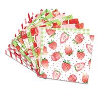 GORGECRAFT 24 Sheets 12 Styles Strawberry Scrapbook Paper Pad 15.2x15.2cm Fruits Single-Sided Decoupage Cardstock Papers Decorative Background Supplies for Card Making Writing Journaling Crafts