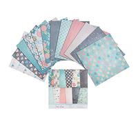 GORGECRAFT 24 Sheets Pattern Paper Pack Floral Cardstock Papers Pad Decorative Scrapbook Cardstock Love Heart Rose Single-Sided Patterned Scrapbooking DIY Holiday Photo Album Valentines Decor, 15x15cm