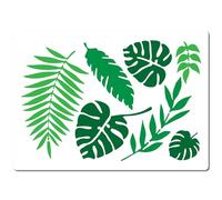 GORGECRAFT 29.7x21cm Tropical Leaf Stencils Monstera Palm Leaves Template Large Reusable Botanical Leaves Wall Stencils for Painting on Wood Tile Floor Furniture Canvas DIY Art Crafts Home Decor