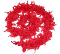 GORGECRAFT 2M Red Feather Boas 15.5~20cm Thick Fluffy Turkey Feather Boa Colorful Feather Boas Scarf Fancy Dress Accessories for Christmas Halloween Carnival Dancing Party Cosplay Costume Decorations