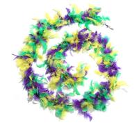 GORGECRAFT 2M Turkey Feather Boa 14cm Charleston Feather Boa Party Chandelle Turkey Feathers Green Fluffy Boas Fringe Trim for Preppy Party Ideas Wedding Diy Crafts Dancing Dress Halloween Costume