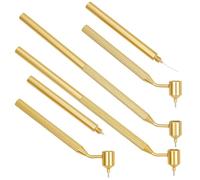 GORGECRAFT 2Pcs 0.3/0.5mm Fine Line Painting Pen Aluminum Fineliners Fluid Writer Paint Applicator Pen Precision Slanted Touch Up Paint for Cars Scratch Repair Art Craft Calligraphy Writing
