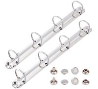 GORGECRAFT 2Pcs A4 Metal Binder Mechanisms 20mm D Ring Replacement Binder Planner Loose Leaf Binding Spines Clip for Organizers DIY Document Folder Paper Storage Scrapbooks Office Accessories