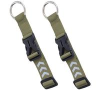 GORGECRAFT 2Pcs Add a Bag Luggage Strap Adjustable Jacket Gripper Holder Olive Suitcase Belt Reflective Arrow Pattern Carry Clip Strap with Buckle Ring Hook for Extra Bags Travel Connector Accessories