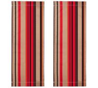 GORGECRAFT 2Pcs Beach Sling Chair Replacement Canvas 114X43cm Outdoor Chairs Cloth Replacements Red and Yellow Stripes Reclining Patio Folding Chair Fabric for Sunbathing Garden Courtyard Relaxation