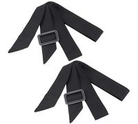 GORGECRAFT 2Pcs Black Trench Coat Belt Women Wind Coat Waistband Replacement 171cm x 46mm Adjustable Polyester Tie Waist Belt with Buckle for Shirt Robe Outerwear Windbreaker Overcoat Jacket
