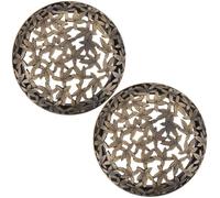 GORGECRAFT 2PCS Candle Cover Topper Scented Alloy Round Jar Candles Lid-Help Shade Sleeves Maple Leaf Antique Cyan Candle Toppers Gifts Accessories for Women Help Jar Candles Melt Burn Evenly Space