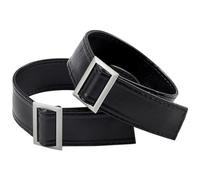 GORGECRAFT 2PCS Overcoat Sleeve Band Women Men Replacement Wind Coat Belt Black Soft PU Leather Wide Trench Tie Cuffs Belts Adjustable Buckle Clasps Accessories for Slim Outerwear Sweaters Jacket