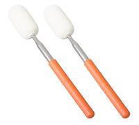 GORGECRAFT 2Pcs Telescoping Sponge Stick 23CM to 71CM Stainless Steel Retractable Pottery Ceramic Mud Shaping Sponges Rods Clay Auxiliary Tools for Cleanup Excess Water from Tall or Narrow