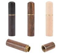 GORGECRAFT 3 Colors Wooden Needle Case Sewing Needle Tubes Toothpick Storage Box Portable Embroidery Keeper Container for Storage Tapestry Cross Stitch Hand Crafts