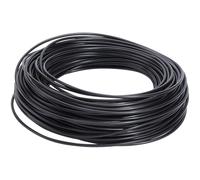 GORGECRAFT 30m*2.4mm Rattan Weaving Wicker Wicker Repair Kit Black Synthetic Rattan Roll Solid Round Cord Webbing Basket Weave Patio Chair Sofas Repair Supplies for Lawn Furniture Garden