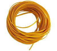 GORGECRAFT 30m*5mm Rattan Weaving Wicker Outdoor Wicker Repair Kit Yellow Synthetic Rattan Roll Flat Cord Webbing Basket Weave Patio Chair Sofas Repair Supplies for Lawn Furniture Garden