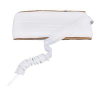 GORGECRAFT 30M White Curtain Narrow Tapes 24mm Wide Polyester British Style Pleating Pull Cord Pleater Curtains Heading Belt Linings Tape for Home Decor Projects Accessories