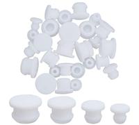 GORGECRAFT 32Pcs 4 Sizes Reusable Silicone Salt and Pepper Corks Salt Shaker Plugs Stoppers for Salt and Pepper Round Replacement Bottle Stopper Endfor Home Kitchen Bottles