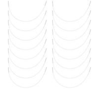 GORGECRAFT 36PCS Stainless Steel Bra Wires Heavy Gauge Sturdy Carbon Steel Bra Underwires Replacements 23cm Metal Bra Supporters Rings for Bra Shaping Wire Women Corset Clothing DIY Sewing Supplies