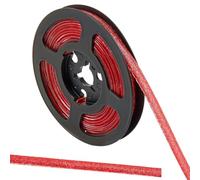 GORGECRAFT 3m x 8mm Glitter Bathroom Caulk Ceiling Molding Peel and Stick Flexible Wall Trim Waterproof Self Adhesive Caulking Tape Sealant Strip Border for Bathroom Kitchen Stove Toilet