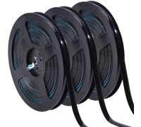 GORGECRAFT 3Pcs 6m Self Adhesive Caulk Tape 8mm Black Waterproof Caulking Strip Peel and Stick Roll Moulding Trim Strip Sealing Sealant Tape for Stove Sink Bathroom Corner Ceramic Tile Edge