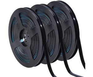 GORGECRAFT 3Pcs 6m Self Adhesive Caulk Tape 8mm Black Waterproof Caulking Strip Peel and Stick Roll Moulding Trim Strip Sealing Sealant Tape for Stove Sink Bathroom Corner Ceramic Tile Edge