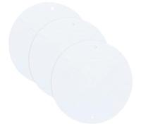 GORGECRAFT 3Pcs Clay Bat Mats 30.5cm White PVA Imitation Deer Skin Universal Non Slip Round Wheel Stabilizer Pad Upgraded Throwing Cloth Pottery Batmate for Trimming Ceramics Sculpting Tools
