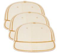 GORGECRAFT 3Pcs Wood Hat Template Baseball Caps Create Personalized Wooden Truck Hat Patches Design Templates Palettes Layout Board Tools for Designing DIY Craft Trucker Accessories