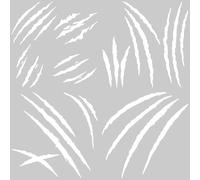GORGECRAFT 4 Styles 4Pcs Monster Claw Scratch Stripe Car Decals White Reflective Claw Mark Bumper Sticker Waterproof PET Automotive Exterior Decor Stickers for SUV Truck Motorcycle Doors Walls Laptop